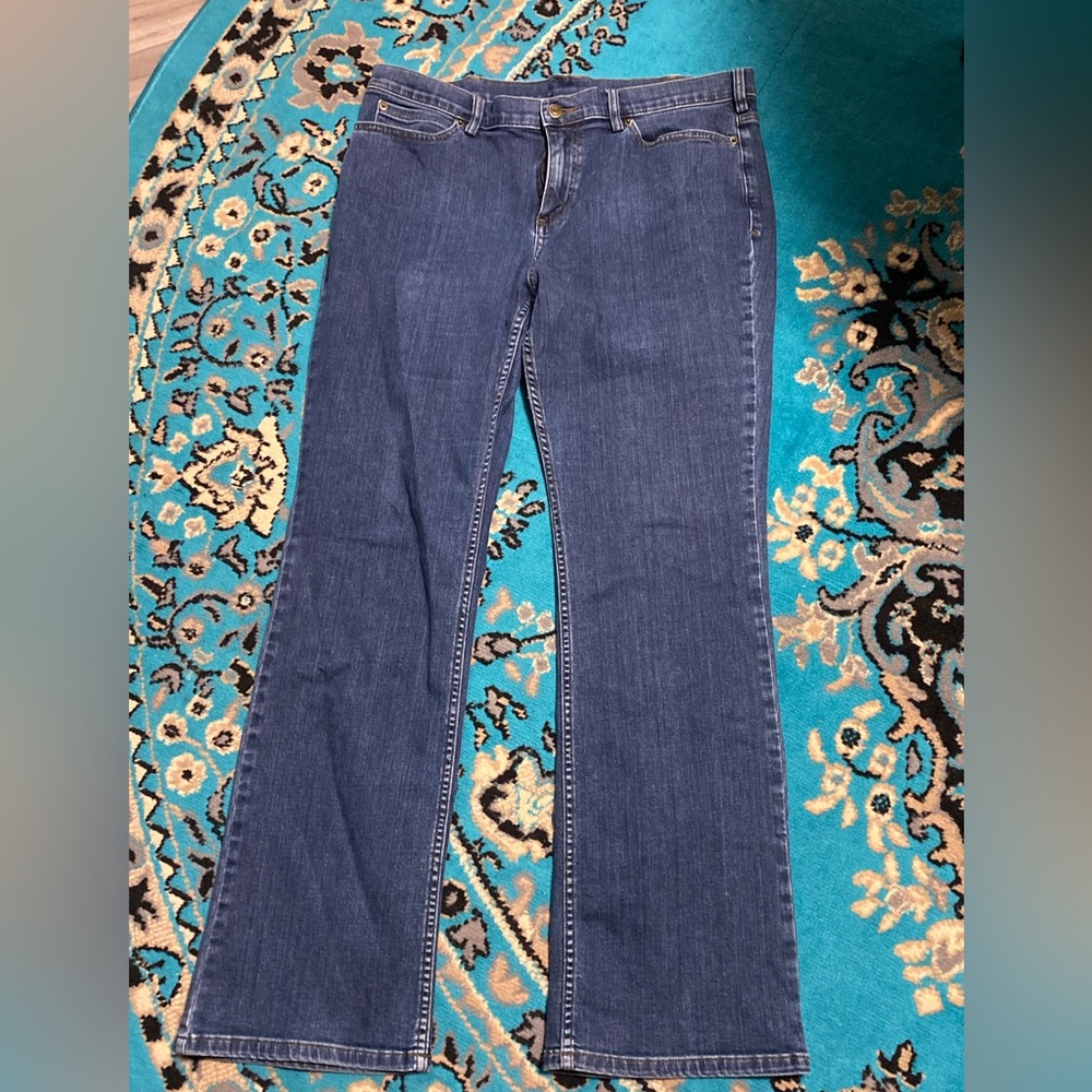Duluth Trading Co Women's Blue Flare Jeans